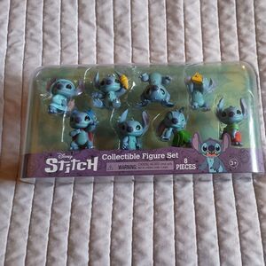 Disney Lilo & Stitch Collectible Stitch 8 Piece Figure Set New In Package